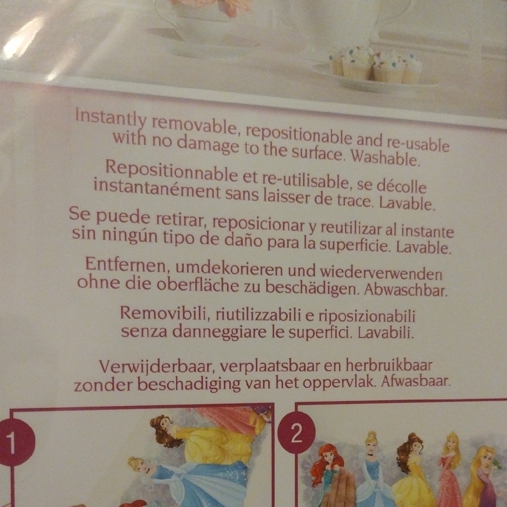 Disney Princess Decal Set - Blue, Yellow, Pink - Picture 6 of 8